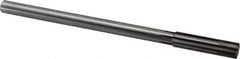 Made in USA - 0.509" Carbide-Tipped 6 Flute Chucking Reamer - Straight Flute, 7/16" Straight Shank, 2" Flute Length, 8" OAL - Apex Tool & Supply