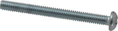 Value Collection - #8-32 UNC, 1-3/4" Length Under Head Phillips Drive Machine Screw - Round Head, Grade 2 Steel, Zinc-Plated Finish, Without Washer - Apex Tool & Supply