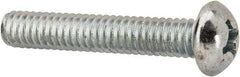 Value Collection - #12-24 UNC, 1-1/4" Length Under Head Phillips Drive Machine Screw - Round Head, Grade J82 Steel, Zinc-Plated Finish, Without Washer - Apex Tool & Supply