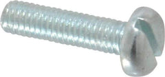 Value Collection - M3x0.50, 12mm Length Under Head Slotted Drive Machine Screw - Pan Head, Grade 4.8 Steel, Zinc-Plated Finish, Without Washer - Apex Tool & Supply