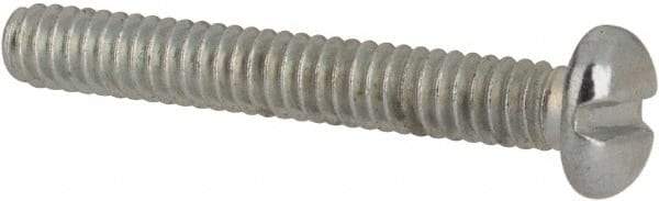 Value Collection - #2-56 UNC, 5/8" Length Under Head Slotted Drive Machine Screw - Pan Head, Grade J82 Steel, Zinc-Plated Finish, Without Washer - Apex Tool & Supply
