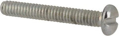Value Collection - #2-56 UNC, 5/8" Length Under Head Slotted Drive Machine Screw - Pan Head, Grade J82 Steel, Zinc-Plated Finish, Without Washer - Apex Tool & Supply