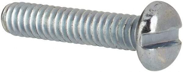 Value Collection - #3-48 UNC, 1/2" Length Under Head Slotted Drive Machine Screw - Pan Head, Grade J82 Steel, Zinc-Plated Finish, Without Washer - Apex Tool & Supply