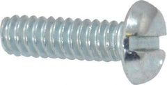 Value Collection - #10-24 UNC, 5/8" Length Under Head Slotted Drive Machine Screw - Pan Head, Grade J82 Steel, Zinc-Plated Finish, Without Washer - Apex Tool & Supply
