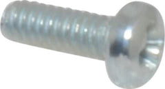 Value Collection - #2-56 UNC, 1/4" Length Under Head Phillips Drive Machine Screw - Pan Head, Grade 2 Steel, Zinc-Plated Finish, Without Washer - Apex Tool & Supply