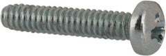 Value Collection - #2-56 UNC, 7/16" Length Under Head Phillips Drive Machine Screw - Pan Head, Grade J82 Steel, Zinc-Plated Finish, Without Washer - Apex Tool & Supply