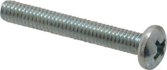 Value Collection - #8-32 UNC, 1-1/4" Length Under Head Phillips Drive Machine Screw - Pan Head, Grade 2 Steel, Zinc-Plated Finish, Without Washer - Apex Tool & Supply