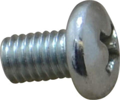 Value Collection - #10-32 UNF, 5/16" Length Under Head Phillips Drive Machine Screw - Pan Head, Grade 2 Steel, Zinc-Plated Finish, Without Washer - Apex Tool & Supply