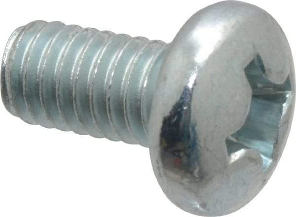 Value Collection - 5/16-18 UNC, 5/8" Length Under Head Phillips Drive Machine Screw - Pan Head, Grade 2 Steel, Zinc-Plated Finish, Without Washer - Apex Tool & Supply
