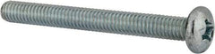 Value Collection - 5/16-18 UNC, 3" Length Under Head Phillips Drive Machine Screw - Pan Head, Grade 2 Steel, Zinc-Plated Finish, Without Washer - Apex Tool & Supply