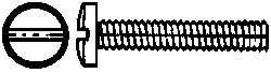 Value Collection - #2-56 UNC, 1/4" Length Under Head Slotted Drive Machine Screw - Binding Head, Grade J82 Steel, Zinc-Plated Finish, Without Washer - Apex Tool & Supply