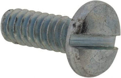 Value Collection - #4-40 UNC, 5/16" Length Under Head Slotted Drive Machine Screw - Binding Head, Grade J82 Steel, Zinc-Plated Finish, Without Washer - Apex Tool & Supply