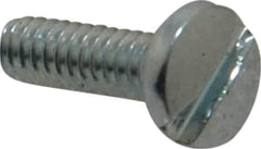 Value Collection - #4-40 UNC, 3/8" Length Under Head Slotted Drive Machine Screw - Binding Head, Grade J82 Steel, Zinc-Plated Finish, Without Washer - Apex Tool & Supply