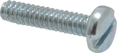Value Collection - #4-40 UNC, 1/2" Length Under Head Slotted Drive Machine Screw - Binding Head, Grade J82 Steel, Zinc-Plated Finish, Without Washer - Apex Tool & Supply