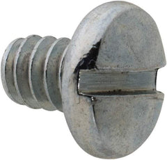 Value Collection - #6-32 UNC, 3/16" Length Under Head Slotted Drive Machine Screw - Binding Head, Grade J82 Steel, Zinc-Plated Finish, Without Washer - Apex Tool & Supply