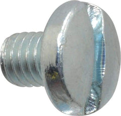 Value Collection - #10-32 UNF, 1/4" Length Under Head Slotted Drive Machine Screw - Binding Head, Grade J82 Steel, Zinc-Plated Finish, Without Washer - Apex Tool & Supply