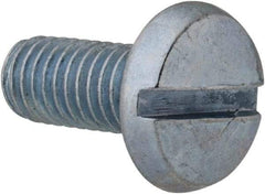 Value Collection - #10-32 UNF, 7/16" Length Under Head Slotted Drive Machine Screw - Binding Head, Grade 2 Steel, Zinc-Plated Finish, Without Washer - Apex Tool & Supply