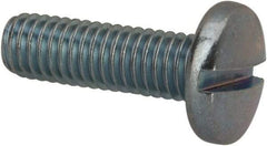 Value Collection - #10-32 UNF, 5/8" Length Under Head Slotted Drive Machine Screw - Binding Head, Grade J82 Steel, Zinc-Plated Finish, Without Washer - Apex Tool & Supply