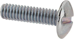 Value Collection - #8-32 UNC, 5/8" Length Under Head Slotted Drive Machine Screw - Truss Head, Grade 2 Steel, Zinc-Plated Finish, Without Washer - Apex Tool & Supply