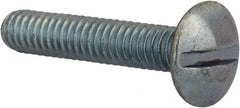 Value Collection - #8-32 UNC, 7/8" Length Under Head Slotted Drive Machine Screw - Truss Head, Grade 2 Steel, Zinc-Plated Finish, Without Washer - Apex Tool & Supply