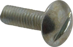 Value Collection - #10-32 UNF, 5/8" Length Under Head Slotted Drive Machine Screw - Truss Head, Grade J82 Steel, Zinc-Plated Finish, Without Washer - Apex Tool & Supply