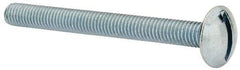 Value Collection - #10-32 UNF, 2" Length Under Head Slotted Drive Machine Screw - Truss Head, Grade 2 Steel, Zinc-Plated Finish, Without Washer - Apex Tool & Supply