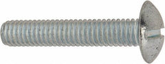 Value Collection - 5/16-18 UNC, 1-3/4" Length Under Head Slotted Drive Machine Screw - Truss Head, Grade J82 Steel, Zinc-Plated Finish, Without Washer - Apex Tool & Supply