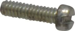 Value Collection - #2-56 UNC, 5/16" Length Under Head Slotted Drive Machine Screw - Fillister Head, Grade 2 Steel, Zinc-Plated Finish, Without Washer - Apex Tool & Supply