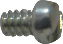 Value Collection - #6-32 UNC, 3/16" Length Under Head Slotted Drive Machine Screw - Fillister Head, Grade J82 Steel, Zinc-Plated Finish, Without Washer - Apex Tool & Supply