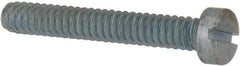 Value Collection - #10-24 UNC, 1-1/4" Length Under Head Slotted Drive Machine Screw - Fillister Head, Grade J82 Steel, Zinc-Plated Finish, Without Washer - Apex Tool & Supply
