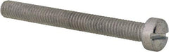 Value Collection - #10-32 UNF, 1-3/4" Length Under Head Slotted Drive Machine Screw - Fillister Head, Grade 2 Steel, Zinc-Plated Finish, Without Washer - Apex Tool & Supply