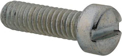 Value Collection - #12-24 UNC, 3/4" Length Under Head Slotted Drive Machine Screw - Fillister Head, Grade 2 Steel, Zinc-Plated Finish, Without Washer - Apex Tool & Supply