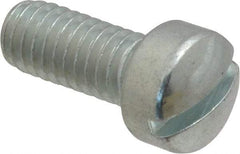 Value Collection - 5/16-18 UNC, 3/4" Length Under Head Slotted Drive Machine Screw - Fillister Head, Grade 2 Steel, Zinc-Plated Finish, Without Washer - Apex Tool & Supply