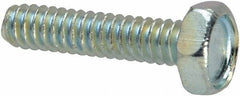Value Collection - #6-32 UNC, 5/8" Length Under Head Hex Drive Machine Screw - Hex Head, Grade J82 Steel, Zinc-Plated Finish, Without Washer - Apex Tool & Supply