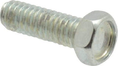 Value Collection - #8-32 UNC, 1/2" Length Under Head Hex Drive Machine Screw - Hex Head, Grade J82 Steel, Zinc-Plated Finish, Without Washer - Apex Tool & Supply