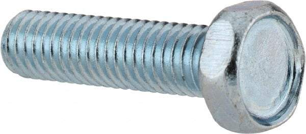 Value Collection - #10-32 UNF, 3/4" Length Under Head Hex Drive Machine Screw - Hex Head, Grade J82 Steel, Zinc-Plated Finish, Without Washer - Apex Tool & Supply