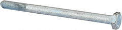 Made in USA - 1/4-28 UNF, 3-1/2" Length Under Head Hex Head Cap Screw - Partially Threaded, Grade 5 Steel, Zinc-Plated Finish, 7/16" Hex - Apex Tool & Supply