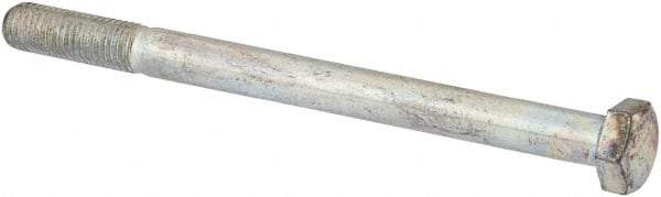 Made in USA - 5/16-24 UNF, 4" Length Under Head Hex Head Cap Screw - Partially Threaded, Grade 5 Steel, Zinc-Plated Finish, 7/16" Hex - Apex Tool & Supply