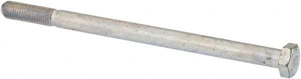 Made in USA - 5/16-24 UNF, 5" Length Under Head Hex Head Cap Screw - Partially Threaded, Grade 5 Steel, Zinc-Plated Finish, 7/16" Hex - Apex Tool & Supply