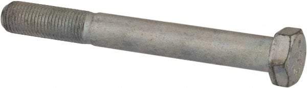 Made in USA - 3/8-24 UNF, 3-1/4" Length Under Head Hex Head Cap Screw - Partially Threaded, Grade 5 Steel, Zinc-Plated Finish, 9/16" Hex - Apex Tool & Supply
