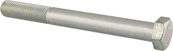 Made in USA - 3/8-24 UNF, 3-1/2" Length Under Head Hex Head Cap Screw - Partially Threaded, Grade 5 Steel, Zinc-Plated Finish, 9/16" Hex - Apex Tool & Supply