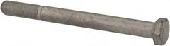 Made in USA - 3/8-24 UNF, 4" Length Under Head Hex Head Cap Screw - Partially Threaded, Grade 5 Steel, Zinc-Plated Finish, 9/16" Hex - Apex Tool & Supply