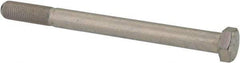 Made in USA - 3/8-24 UNF, 4-1/2" Length Under Head Hex Head Cap Screw - Partially Threaded, Grade 5 Steel, Zinc-Plated Finish, 9/16" Hex - Apex Tool & Supply