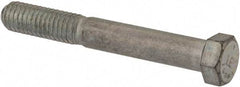 Made in USA - 7/16-14 UNC, 3-1/4" Length Under Head Hex Head Cap Screw - Partially Threaded, Grade 5 Steel, Zinc-Plated Finish, 5/8" Hex - Apex Tool & Supply
