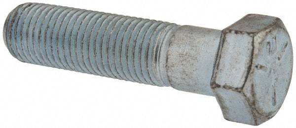 Made in USA - 7/16-20 UNF, 1-3/4" Length Under Head Hex Head Cap Screw - Partially Threaded, Grade 5 Steel, Zinc-Plated Finish, 5/8" Hex - Apex Tool & Supply