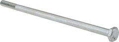 Value Collection - 1/4-20 UNC, 5-1/2" Length Under Head Hex Head Cap Screw - Partially Threaded, Grade 2 Steel, Zinc-Plated Finish, 7/16" Hex - Apex Tool & Supply