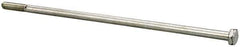 Value Collection - 1/4-20 UNC, 8" Length Under Head Hex Head Cap Screw - Partially Threaded, Grade 2 Steel, Zinc-Plated Finish, 7/16" Hex - Apex Tool & Supply
