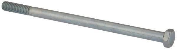 Value Collection - 5/16-18 UNC, 5-1/2" Length Under Head Hex Head Cap Screw - Partially Threaded, Grade 2 Steel, Zinc-Plated Finish, 1/2" Hex - Apex Tool & Supply