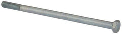 Value Collection - 5/16-18 UNC, 5-1/2" Length Under Head Hex Head Cap Screw - Partially Threaded, Grade 2 Steel, Zinc-Plated Finish, 1/2" Hex - Apex Tool & Supply