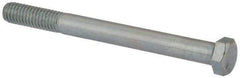Value Collection - 3/8-16 UNC, 4" Length Under Head Hex Head Cap Screw - Partially Threaded, Grade 2 Steel, Zinc-Plated Finish, 9/16" Hex - Apex Tool & Supply